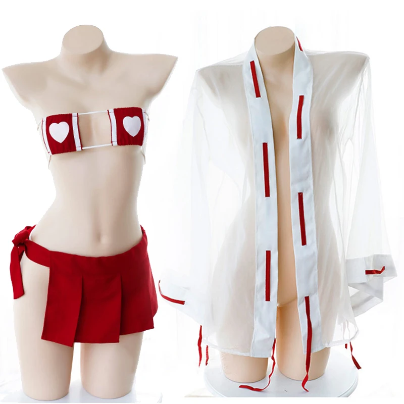 Womens Sexy Lingerie Set Erotic Japanese Kimono Witch Uniform Square Cup Micro Bikini Bra Top Mini Skirt Transprent Robe Thong
Womens Sexy Lingerie Set Erotic Japanese Kimono Witch Uniform Square Cup Micro Bikini Bra Top Mini Skirt Transprent Robe Thong