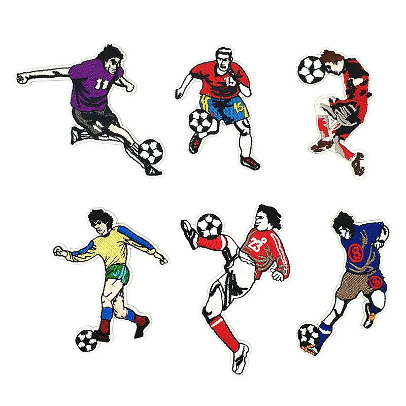 Soccer Player Embroidery Patches for Children T-shirt Iron on Stripes Appliques Kids Clothes Stickers Clothing Badges @H
Soccer Player Embroidery Patches for Children T-shirt Iron on Stripes Appliques Kids Clothes Stickers Clothing Badges @H