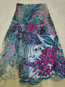 2019 Hot Fashion Elegant French Embroidered Sequins Lace Mesh Lace fabric Top quality Sewing Material For Wedding Dress 5yards
2019 Hot Fashion Elegant French Embroidered Sequins Lace Mesh Lace fabric Top quality Sewing Material For Wedding Dress 5yards
