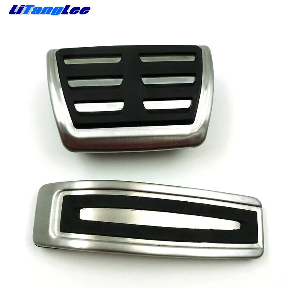 LitangLee Car Accelerator Pedal Pad Cover Sport Racing For Volkswagen VW Touareg 7L 2002~2015 AT Foot Throttle Pedal Cover (2)