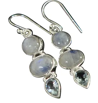 Lovegem Genuine Rainbow Moonstone EARRINGS 925 Sterling Silver, 40 mm, AE1971
Lovegem Genuine Rainbow Moonstone EARRINGS 925 Sterling Silver, 40 mm, AE1971