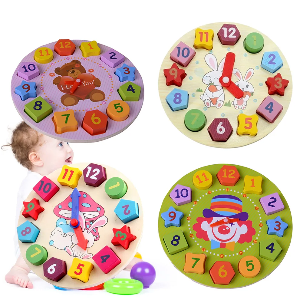 4 Models Wooden Educational Learning Time Toy Animal Cartoon Digital Wooden Clock Beaded
4 Models Wooden Educational Learning Time Toy Animal Cartoon Digital Wooden Clock Beaded