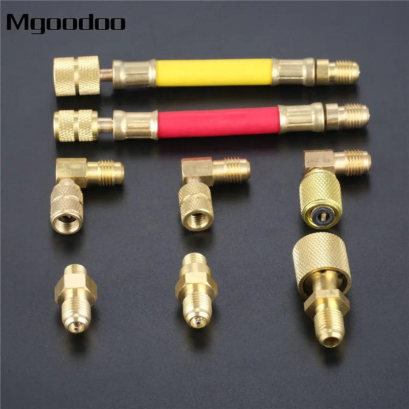 Mgoodoo 8Pcs Car R134A R12 A/C Air Conditioner Refrigeration Converting Adapter Connector Hose Set Kit Car Accessories
Mgoodoo 8Pcs Car R134A R12 A/C Air Conditioner Refrigeration Converting Adapter Connector Hose Set Kit Car Accessories
