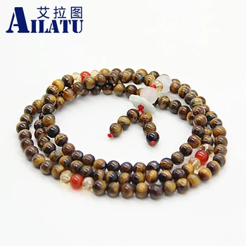 Ailatu Wholesale Free Shipping 108 Buddhist Accessories, Natural Tiger Eye Tibetan Prayer Beads Bracelet Rosary
Ailatu Wholesale Free Shipping 108 Buddhist Accessories, Natural Tiger Eye Tibetan Prayer Beads Bracelet Rosary