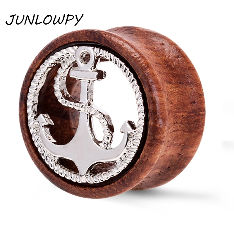 JUNLOWPY Wooden Ear Plug Tunnel New Design Anchor Silver Gold Hollow Body Jewelry Piercing Plugs Stretcher Gauges Earring kits
JUNLOWPY Wooden Ear Plug Tunnel New Design Anchor Silver Gold Hollow Body Jewelry Piercing Plugs Stretcher Gauges Earring kits
