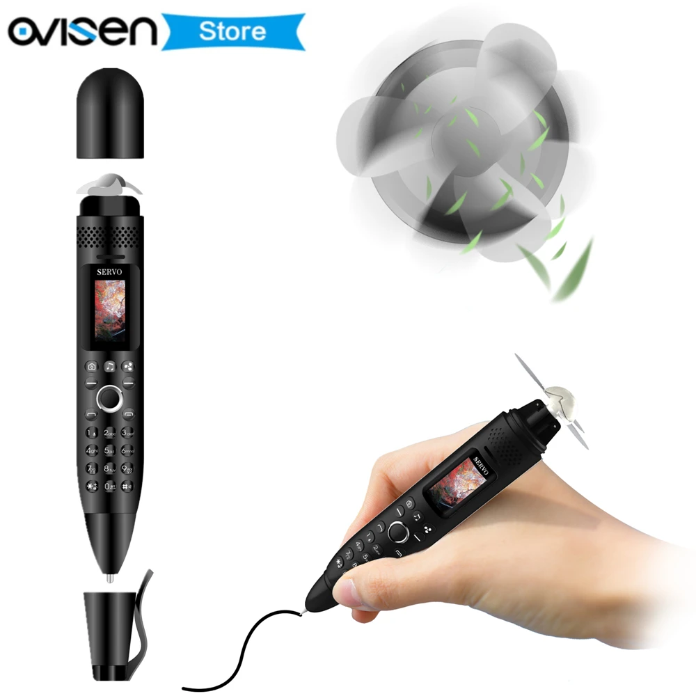 Mini Recording pen Mobile phone SERVO K08 Magic Voice smallest Cellphone Sync Contact Bluetooth Dialer celular with fan PK S07
Mini Recording pen Mobile phone SERVO K08 Magic Voice smallest Cellphone Sync Contact Bluetooth Dialer celular with fan PK S07