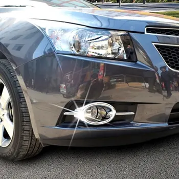 Car Chrome Front Fog Lamps Trim Fog Lights Cover for Chevrolet Cruze 2009 - 2015 Car Styling Accessories
Car Chrome Front Fog Lamps Trim Fog Lights Cover for Chevrolet Cruze 2009 - 2015 Car Styling Accessories
