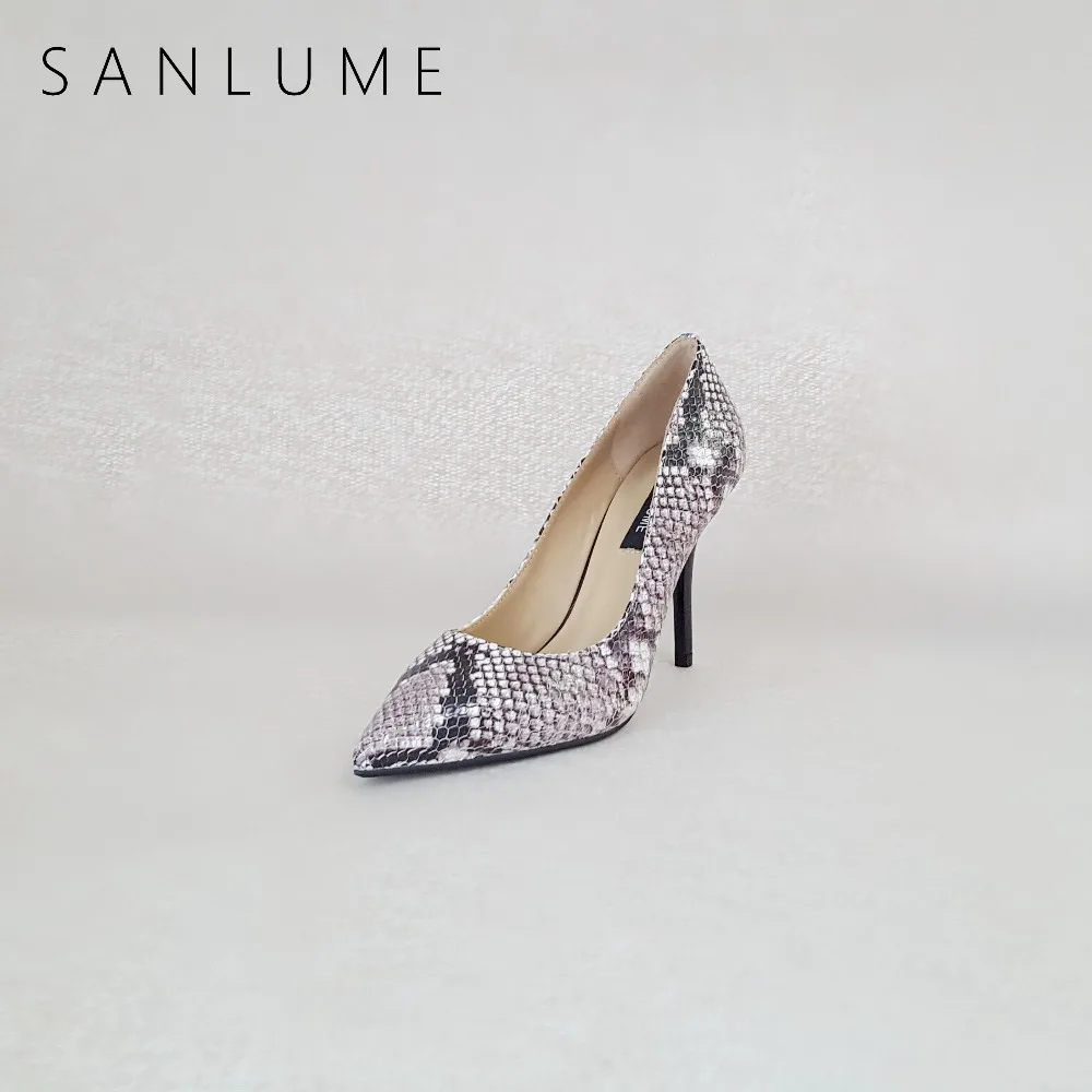 SANLUME Autumn Snakeskin Texture Pumps Women Shoes Woman Extreme High Heels Ladies Sexy Stiletto Party Shoes Pointed Toe Heels
SANLUME Autumn Snakeskin Texture Pumps Women Shoes Woman Extreme High Heels Ladies Sexy Stiletto Party Shoes Pointed Toe Heels