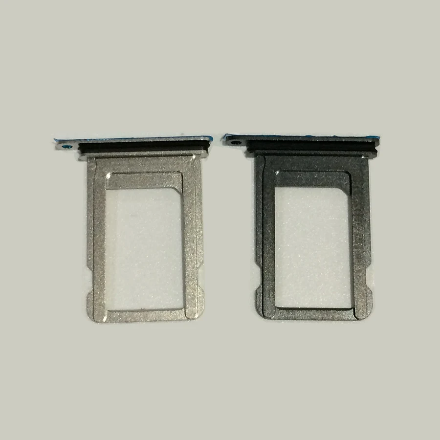 

100 шт./лот для iPhone X Новый держатель слота для Sim-карты с резиновым уплотнением черные Серебряные запасные части