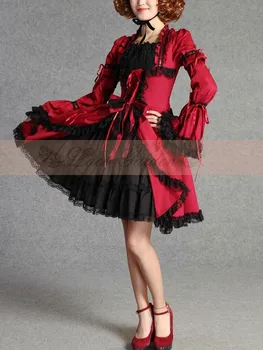 Princess Lolita Costume Vintage Gothic Lace Palace Cosplay Ball Gowns Short Sleeves Multilayer Princess Lolita Dresses
Princess Lolita Costume Vintage Gothic Lace Palace Cosplay Ball Gowns Short Sleeves Multilayer Princess Lolita Dresses