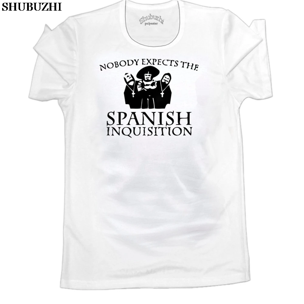 Nobody Expects The Spanish Inquisition T Shirt Monty Python Gift Funny Present Mens 100% Cotton Plus Size Top Tee T-Shirt
Nobody Expects The Spanish Inquisition T Shirt Monty Python Gift Funny Present Mens 100% Cotton Plus Size Top Tee T-Shirt