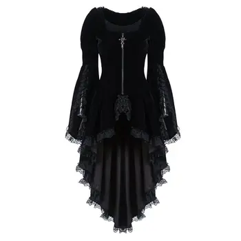 Autumn Elegant Plus Size Party Gothic Chic Long Blouse Women Red Slim Zipper Lace Plain Tops Female Vintage Fashion Goth Shirts
Autumn Elegant Plus Size Party Gothic Chic Long Blouse Women Red Slim Zipper Lace Plain Tops Female Vintage Fashion Goth Shirts
