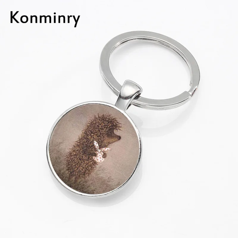 Konminry Cute Hedgehog Key Chain Cartoon Fashion Keychain Art Round Glass Pattern Metal Key Chain For Women Girl Gift
Konminry Cute Hedgehog Key Chain Cartoon Fashion Keychain Art Round Glass Pattern Metal Key Chain For Women Girl Gift