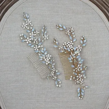 Jonnafe Handmade Wedding Hair Comb Accessories Gold Silver Color Floral Bridal Headpiece Jewelry Women Hair Ornament 
Jonnafe Handmade Wedding Hair Comb Accessories Gold Silver Color Floral Bridal Headpiece Jewelry Women Hair Ornament