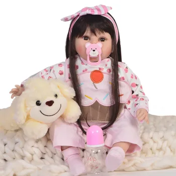 55cm white skin Silicone Reborn Baby Doll Toy 22inch Newborn Bebe high quality Babies Doll Xmas Birthday Gift Child collection
55cm white skin Silicone Reborn Baby Doll Toy 22inch Newborn Bebe high quality Babies Doll Xmas Birthday Gift Child collection