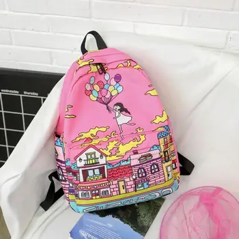 Cartoon Graffiti Printed Women School Bags Backpacks Travel Bags Shoulder Backpack Nylon Zipper Schoolbags For Teenagers Z70
Cartoon Graffiti Printed Women School Bags Backpacks Travel Bags Shoulder Backpack Nylon Zipper Schoolbags For Teenagers Z70