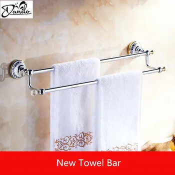 Gold Bathroom Towel Holder Double Towel Bar Brass Towel Rack 22.44" Chrome Wall Mounted Bathroom Accessories Modern Style
Gold Bathroom Towel Holder Double Towel Bar Brass Towel Rack 22.44" Chrome Wall Mounted Bathroom Accessories Modern Style