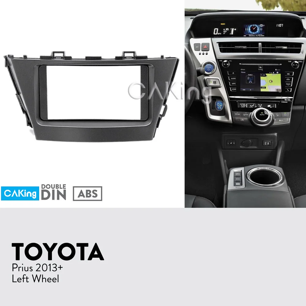 Car Fascia Radio Panel for TOYOTA PRIUS 2013+ (Right Wheel) Dash Kit Install Console Facia Plate Bezel Adapter Stereo Cover Trim
Car Fascia Radio Panel for TOYOTA PRIUS 2013+ (Right Wheel) Dash Kit Install Console Facia Plate Bezel Adapter Stereo Cover Trim