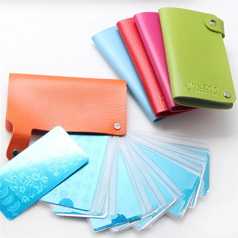 24 Slots PU Nail Art Stamping Plates Case Holder Steel Template Leather Bag Folder Template Storage Tools For 6cm*12cm Stencil
24 Slots PU Nail Art Stamping Plates Case Holder Steel Template Leather Bag Folder Template Storage Tools For 6cm*12cm Stencil