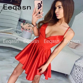 Vintage Spaghetti Straps V Neck Short Red Cocktail Dresses 2020 Special Occasion Satin Prom Party Dress Cheap
Vintage Spaghetti Straps V Neck Short Red Cocktail Dresses 2020 Special Occasion Satin Prom Party Dress Cheap