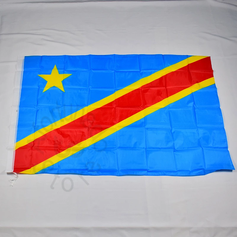 

Dr Congo Democratic Republic of the Congo flag Banner Free shipping 3x5 Foot 90*150cm Hanging National flag Home Decoration flag