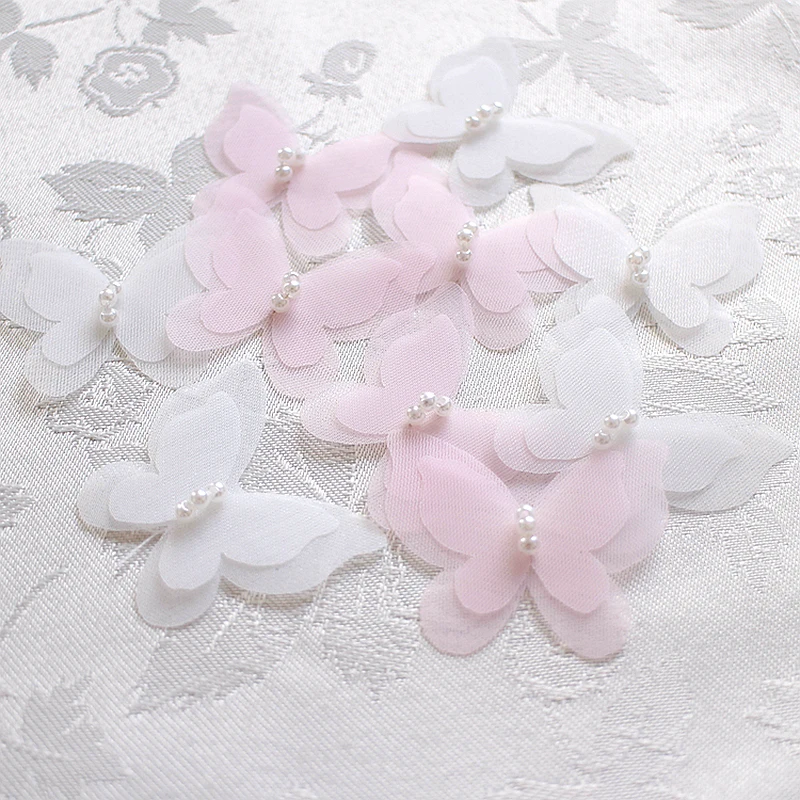 10PCS 3D Butterfly Lace Patches White Pink Pearl Beaded Patch Head Ornament DIY Material Clothes Decoration Applique 3.5*4cm
10PCS 3D Butterfly Lace Patches White Pink Pearl Beaded Patch Head Ornament DIY Material Clothes Decoration Applique 3.5*4cm