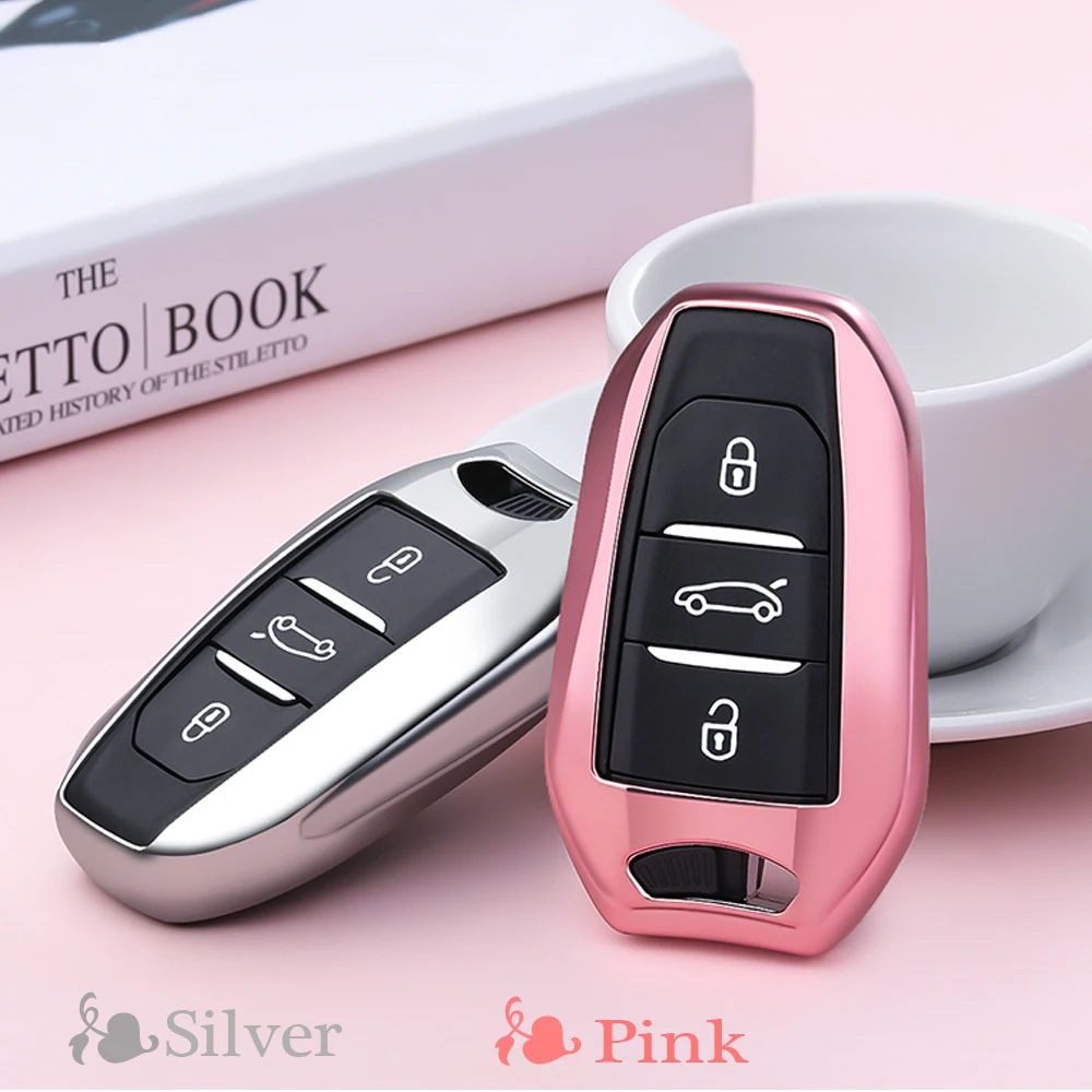 Remote Smart key case TPU Soft cover shell For PEUGEOT 2008/301/307/3008/308S/407/408/4008/508 Metal snap Braided Leather Rope
Remote Smart key case TPU Soft cover shell For PEUGEOT 2008/301/307/3008/308S/407/408/4008/508 Metal snap Braided Leather Rope
