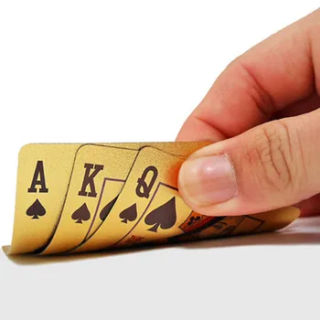 24K Gold Playing Cards Poker Game Deck Gold Foil Poker Set Plastic Magic Cards Durable Waterproof Poker Card Board Games
24K Gold Playing Cards Poker Game Deck Gold Foil Poker Set Plastic Magic Cards Durable Waterproof Poker Card Board Games