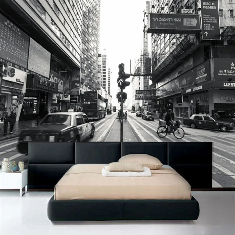 Beibehang Black and white modern mural wallpaper background wallpaper 3d wallpaper City Street View Home decoration wallpaper
Beibehang Black and white modern mural wallpaper background wallpaper 3d wallpaper City Street View Home decoration wallpaper