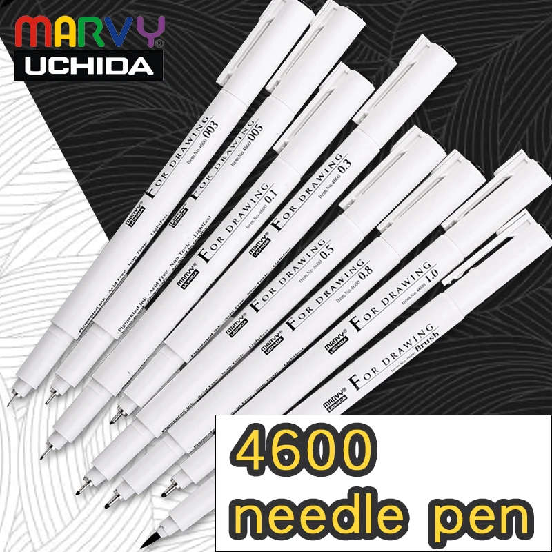 Marvy pen Sketch Line 003/005/0.1/0.2/0.3/0.4/0.5/0.6/0.7/0.8/1.0mm/Brush Water Resistant Drawing Pen Comic Painting Supplies
Marvy pen Sketch Line 003/005/0.1/0.2/0.3/0.4/0.5/0.6/0.7/0.8/1.0mm/Brush Water Resistant Drawing Pen Comic Painting Supplies