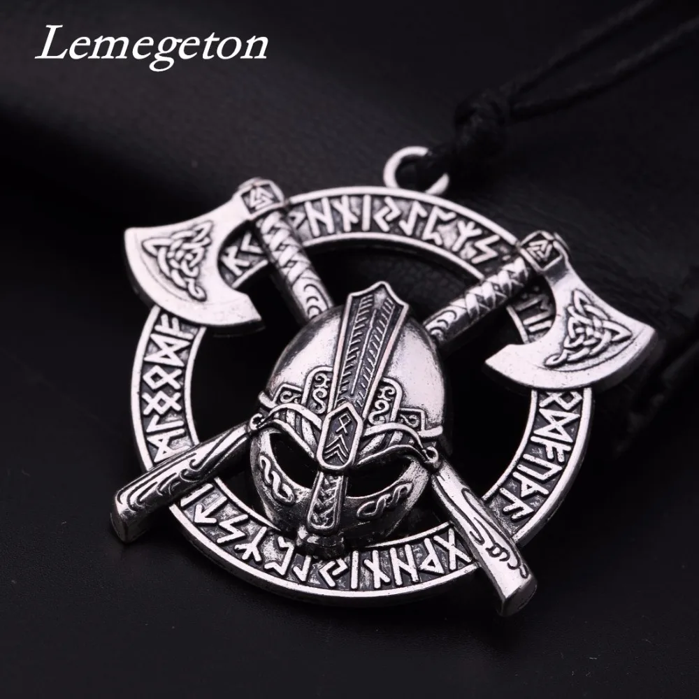 Lemegeton Viking Valknut Hammer Of Thor Mask 24Norse Runes Irish Knot Mjolnir Statement Necklace & Pendants Wiccan Jewelry
Lemegeton Viking Valknut Hammer Of Thor Mask 24Norse Runes Irish Knot Mjolnir Statement Necklace & Pendants Wiccan Jewelry