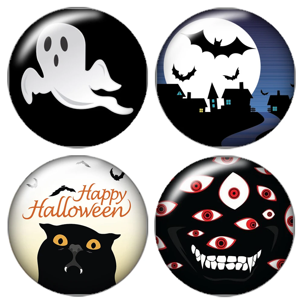 DB0430 Round Happy Halloween Ghosts 18mm snap buttons 10pcs mixed round photo glass cabochon style for snap button jewelry
DB0430 Round Happy Halloween Ghosts 18mm snap buttons 10pcs mixed round photo glass cabochon style for snap button jewelry