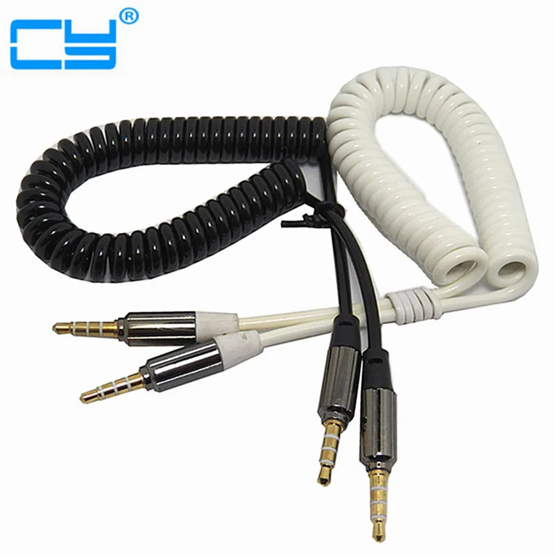Male to Male 3.5mm 4Pole Stereo Cable Aux Audio Headphone Curly Elasticity Cord Free shipping
Male to Male 3.5mm 4Pole Stereo Cable Aux Audio Headphone Curly Elasticity Cord Free shipping