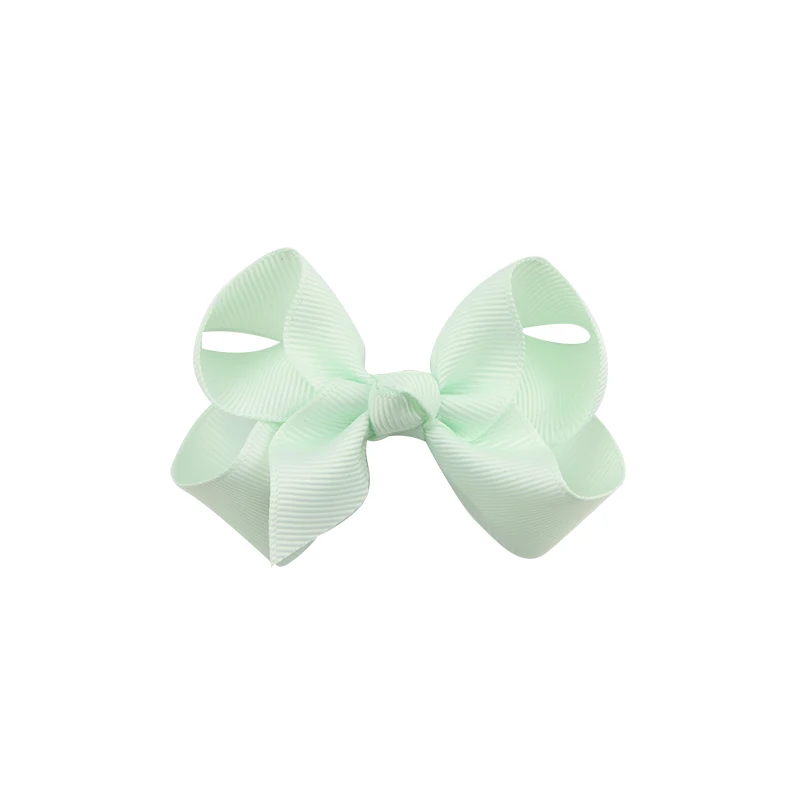 Colourful Bow Clip Boutique Hair Bows For Girls Kids Children Girls Hair Clips Grosgrain Ribbon Bows (12)