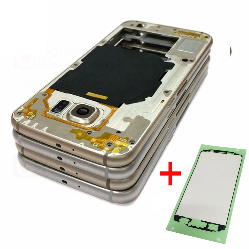 For Samsung Galaxy S6 G920 G920F Case Middle Mid Frame Bezel Rear Housing Cover With Camera Lens Replacement Parts + Sticker
For Samsung Galaxy S6 G920 G920F Case Middle Mid Frame Bezel Rear Housing Cover With Camera Lens Replacement Parts + Sticker