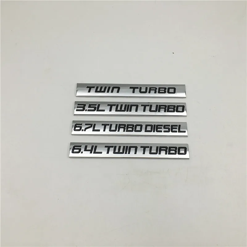 3.5L 6.4L Twin Turbo 6.7L Turbo Diesel Aluminum Fender Trunk Hood Decal Emblem Badge Logo For Ford For BMW
3.5L 6.4L Twin Turbo 6.7L Turbo Diesel Aluminum Fender Trunk Hood Decal Emblem Badge Logo For Ford For BMW