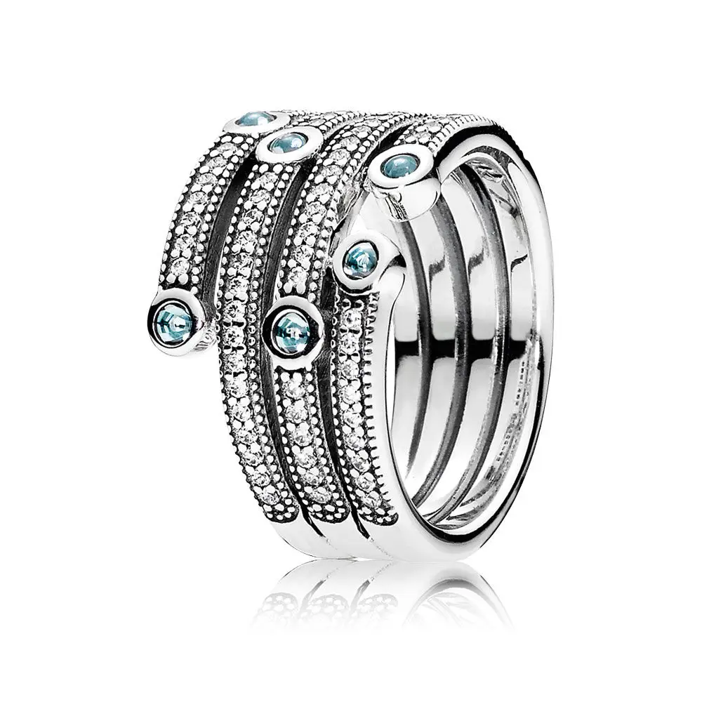 Authentic 925 Sterling Silver Original Shimmering Ocean Pandora Ring With Clear CZ For Women Charm Birthday Gift DIY Jewelry
Authentic 925 Sterling Silver Original Shimmering Ocean Pandora Ring With Clear CZ For Women Charm Birthday Gift DIY Jewelry
