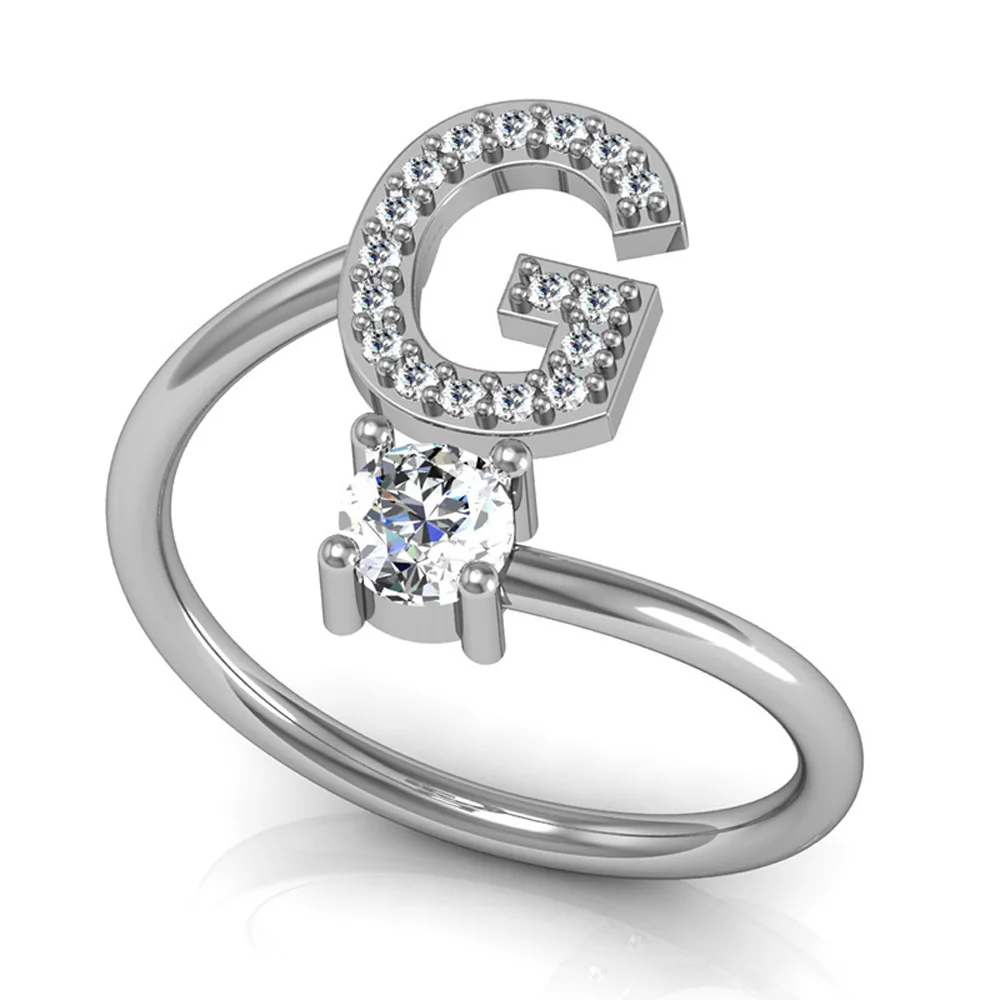 Beiver Resizable shining 26 Letters Alphabet Silver CZ Open Finger Ring Rhinestone Women Female Engagement Party Jewelry Gift
Beiver Resizable shining 26 Letters Alphabet Silver CZ Open Finger Ring Rhinestone Women Female Engagement Party Jewelry Gift