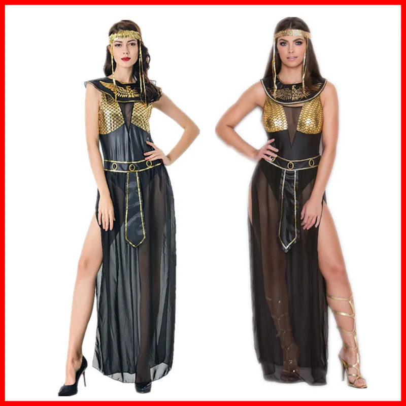 Carnival Party Halloween Egyptian Cleopatra Costume Women Adult Egypt Queen Cosplay Costume Sexy Golden Fancy Dress Leia cosplay
Carnival Party Halloween Egyptian Cleopatra Costume Women Adult Egypt Queen Cosplay Costume Sexy Golden Fancy Dress Leia cosplay