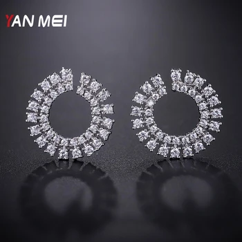YANMEI Cublic Zircon Open Circle Stud Earrings For Women Crystal Earring Fashion Jewelry YME8074
YANMEI Cublic Zircon Open Circle Stud Earrings For Women Crystal Earring Fashion Jewelry YME8074