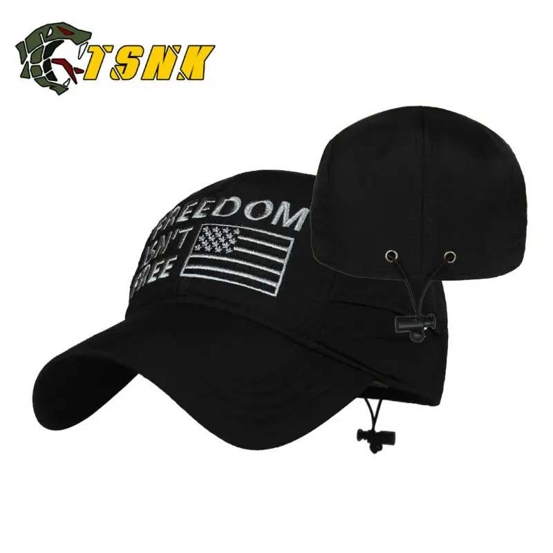 TSNK 3D Embroidery "FREEDOM ISN'T FREE"Tactical Quick-Dry Men Women Brand Cap Running Hat Sunshade Climbing Running Hat
TSNK 3D Embroidery "FREEDOM ISN'T FREE"Tactical Quick-Dry Men Women Brand Cap Running Hat Sunshade Climbing Running Hat