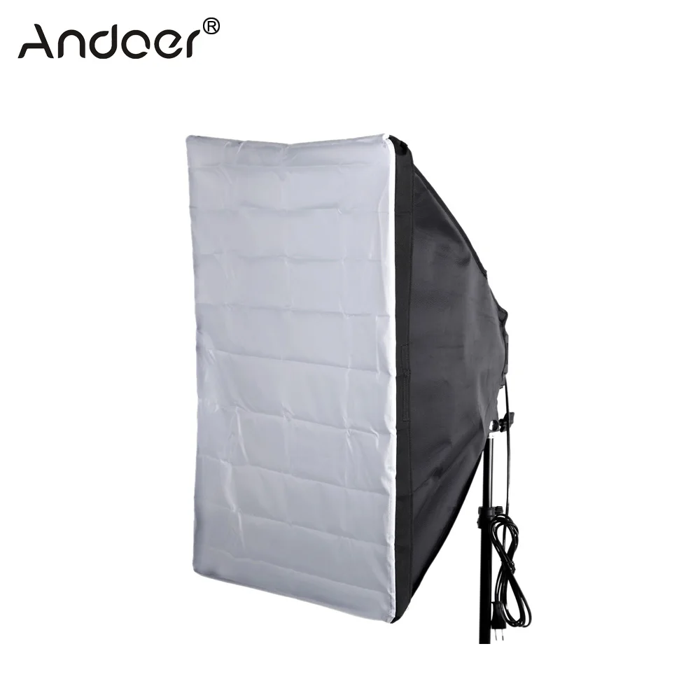 Andoer Portable 50 * 70cm / 20" * 28" Photo Studio Softbox Umbrella Softbox Reflector for Speedlight Flash Light
Andoer Portable 50 * 70cm / 20" * 28" Photo Studio Softbox Umbrella Softbox Reflector for Speedlight Flash Light
