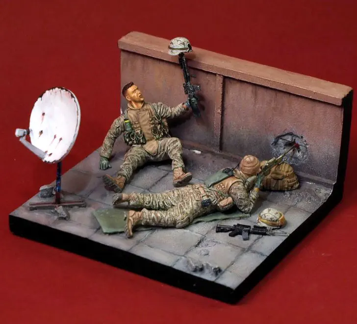 Unpainted Kit 1/ 35 U.S. MARINES Iraq 2 soldiers include the base figure Historical Figure Resin Kit
Unpainted Kit 1/ 35 U.S. MARINES Iraq 2 soldiers include the base figure Historical Figure Resin Kit