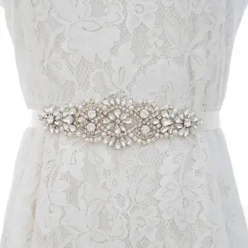 Silver Crystal Wedding Belt Rhinestone Bride Dress Belt Handmade Pearl Belt For Female Evening Dress S103S
Silver Crystal Wedding Belt Rhinestone Bride Dress Belt Handmade Pearl Belt For Female Evening Dress S103S