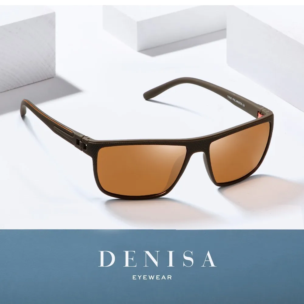 DENISA Unique TR90 Frame Polarized Sunglasses For Men 2019 Trendy Mirror Square Sunglasses Man UV400 Protection Shades T35800
DENISA Unique TR90 Frame Polarized Sunglasses For Men 2019 Trendy Mirror Square Sunglasses Man UV400 Protection Shades T35800
