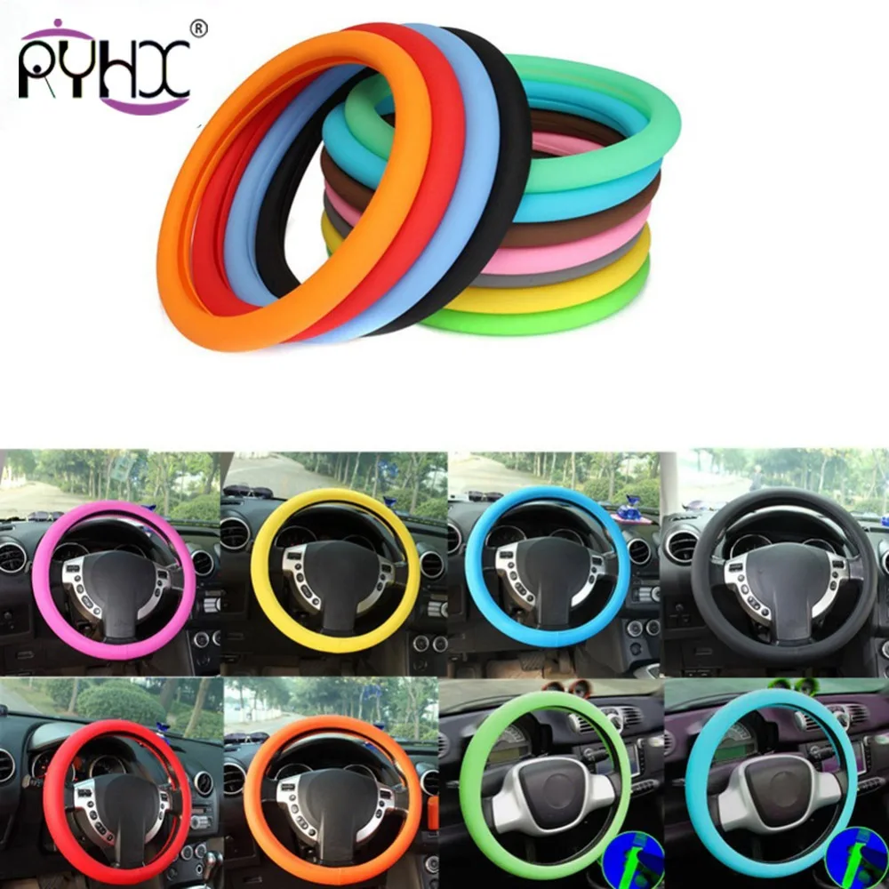 Natural Silicone Steering Wheel Cover Soft Anti-slip for Car Auto Steering Wheel Cover Cloth Universal Skidproof Shell Protector
Natural Silicone Steering Wheel Cover Soft Anti-slip for Car Auto Steering Wheel Cover Cloth Universal Skidproof Shell Protector