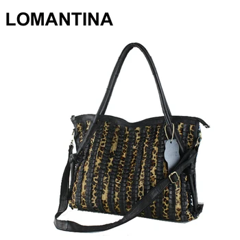 LOMANTINA Genuine Leather Ruffles Patchwork Women Messenger Bag Luxury Leopard Handbag Large Women Travel Bags
LOMANTINA Genuine Leather Ruffles Patchwork Women Messenger Bag Luxury Leopard Handbag Large Women Travel Bags