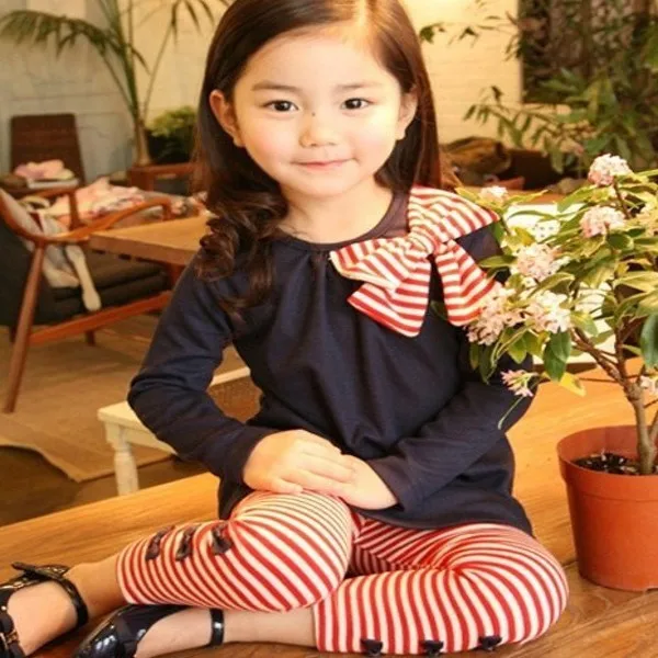 2017 Kids Girls Bow Striped Leggings Suit Long Sleeve Shirts Tops Clothes Set Outfits 3-8 Year
2017 Kids Girls Bow Striped Leggings Suit Long Sleeve Shirts Tops Clothes Set Outfits 3-8 Year