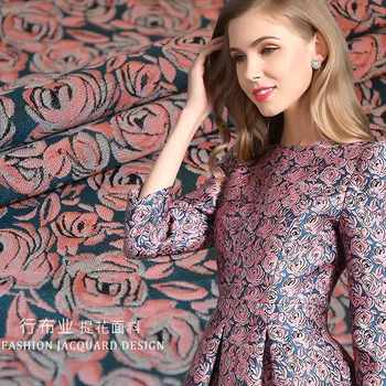 New Fashion Jacquard Brocade Fabric High-Purple Pink Rose Dress Small Suit Yarn Jacquard Fabric Cloth
New Fashion Jacquard Brocade Fabric High-Purple Pink Rose Dress Small Suit Yarn Jacquard Fabric Cloth