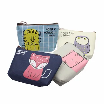 M001 Cute Canvas Women Purses Animal Pattern Owl Lion Fox Cat Girl Children Card Bag Coin Purses
M001 Cute Canvas Women Purses Animal Pattern Owl Lion Fox Cat Girl Children Card Bag Coin Purses